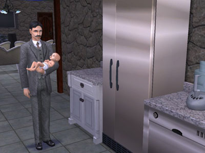 Kicky Bag Bug Prevents Access to Refrigerator in The Sims 2