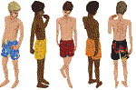 The Wooden Simolean boy's swimsuit update, hosted by SimsHost